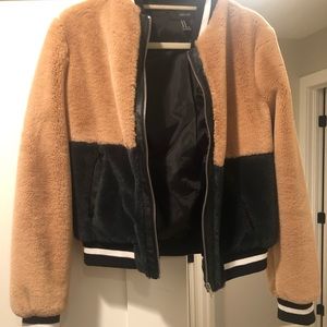 Forever 21 puffy fake fur jacket